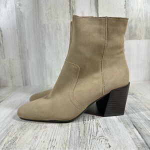 NEW Blondo Women's Sadie Waterproof Tan Suede Ankle Booties #947